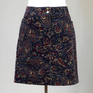 Navy Blue Corduroy Skirt - Etsy
