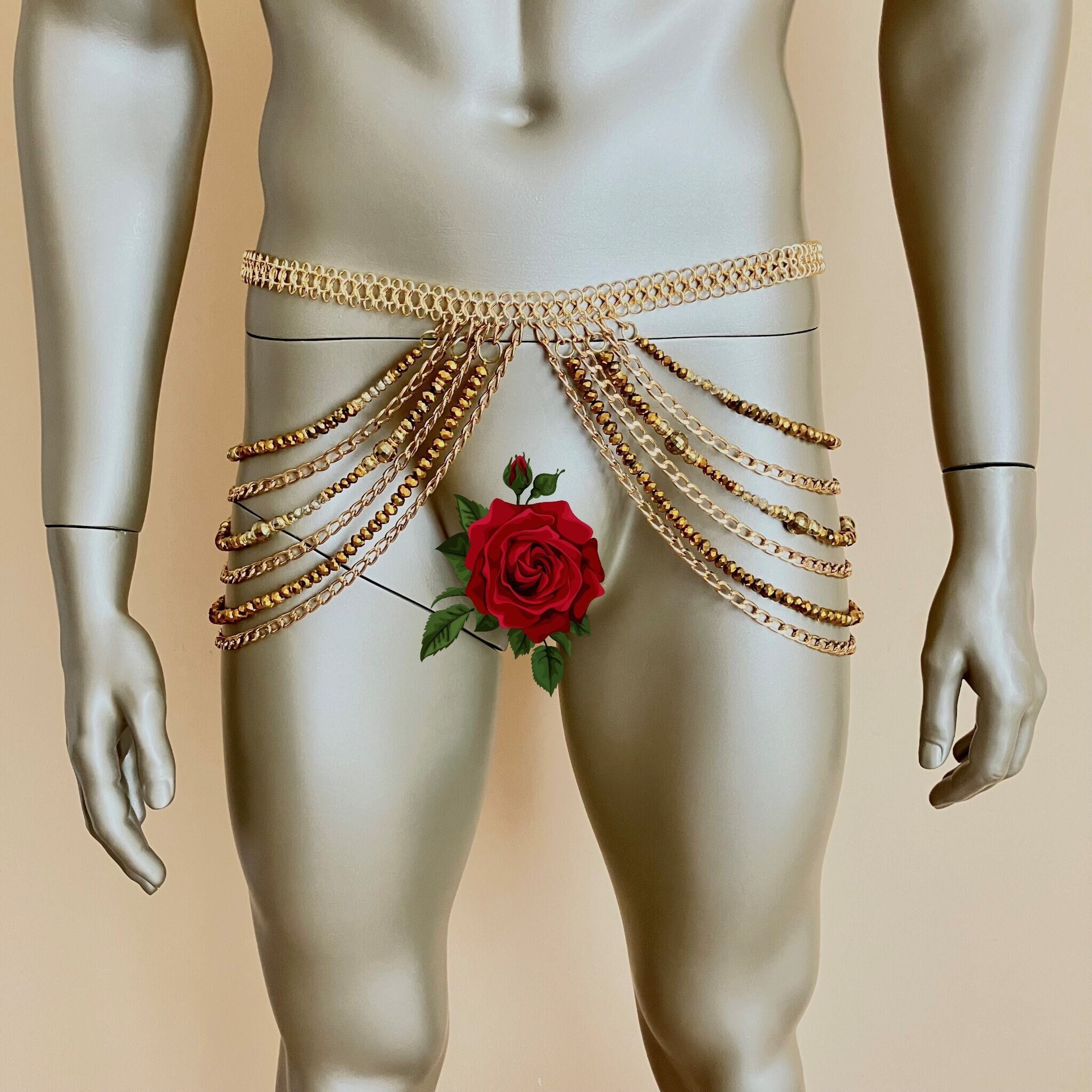 Fashband Boho-Kopfkette it grünen Perlen, Vintage-Stil, Festival