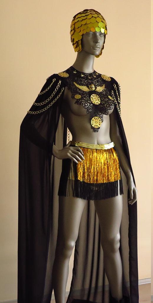Men's King Tut Costume – Egyptian Pharaoh Outfit With Cape, Collar, Skirt, Headpiece & Necklace