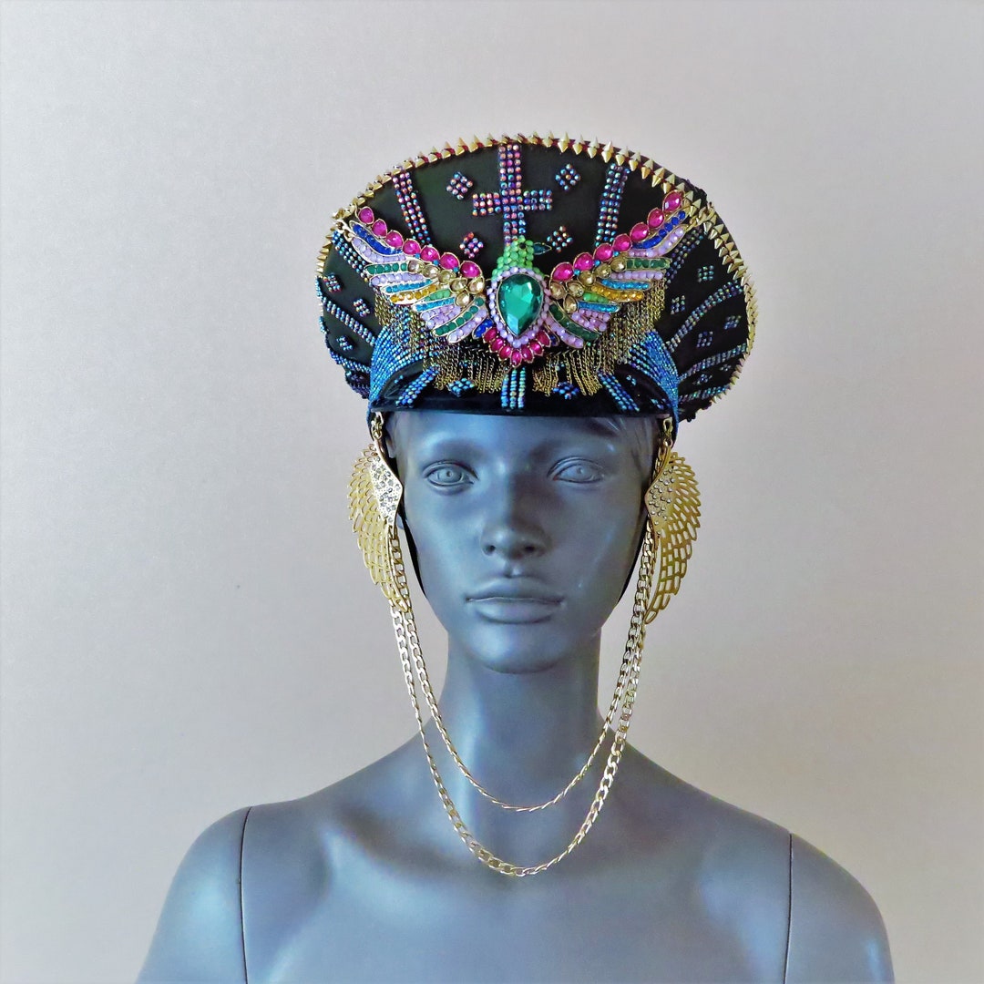 For Burning Man Hat Marching Band Hat Captain's Hat Etsy