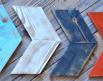 Chevron Wall Art Etsy