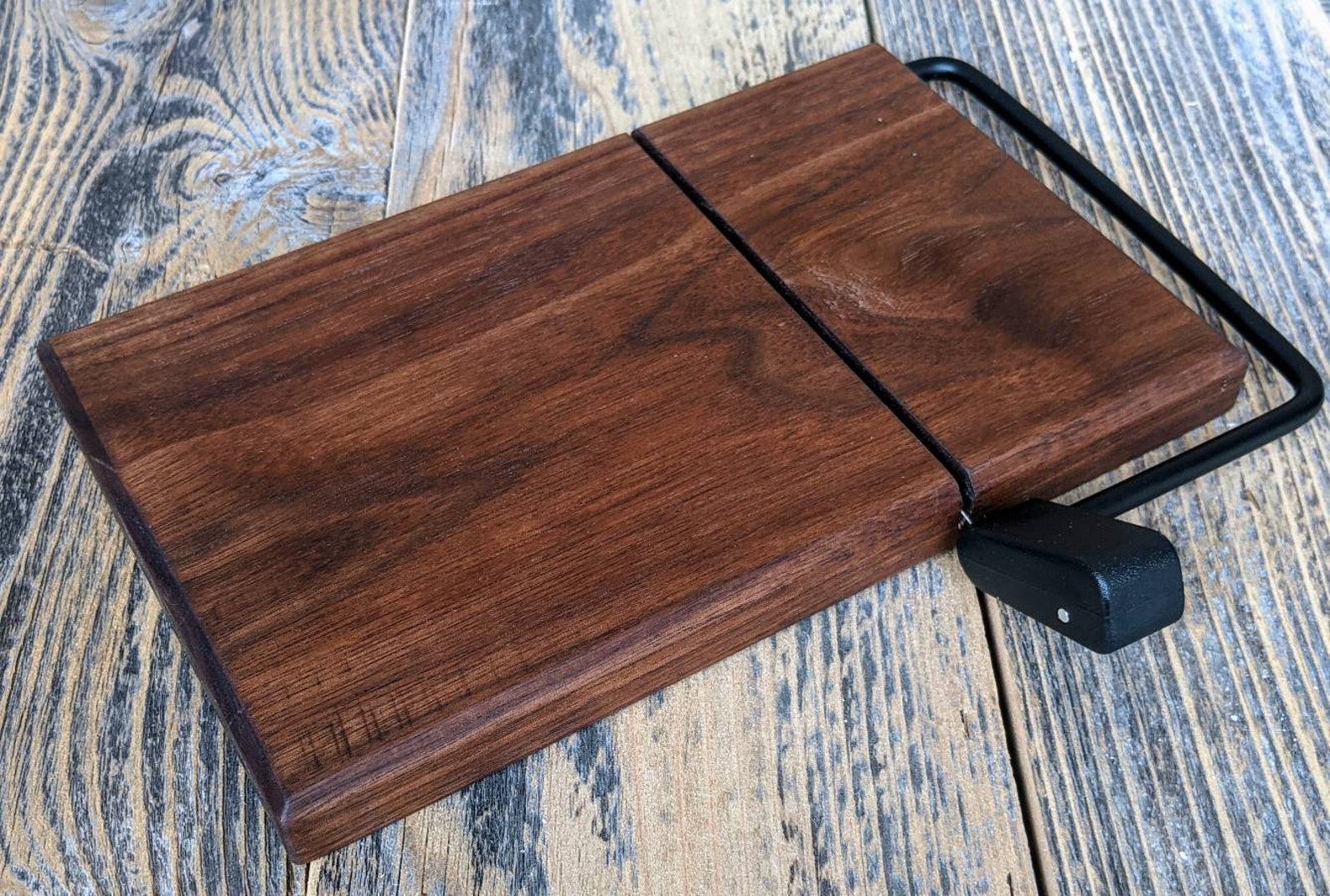 Wooden Cheese Slicer Wire Cheese Slicer Walnut Cheese Etsy