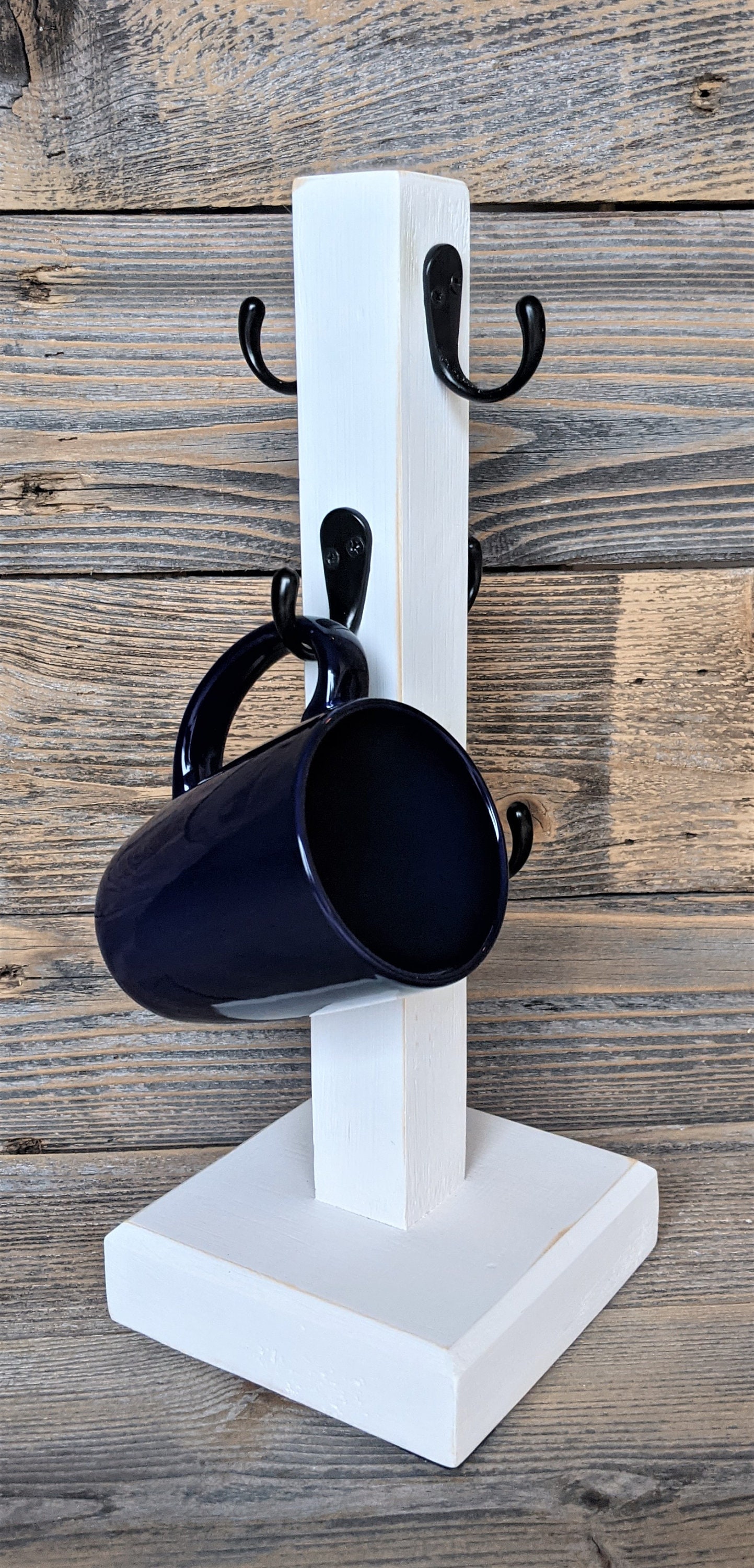 Taza de café estante de la taza de café de madera soporte de | Etsy