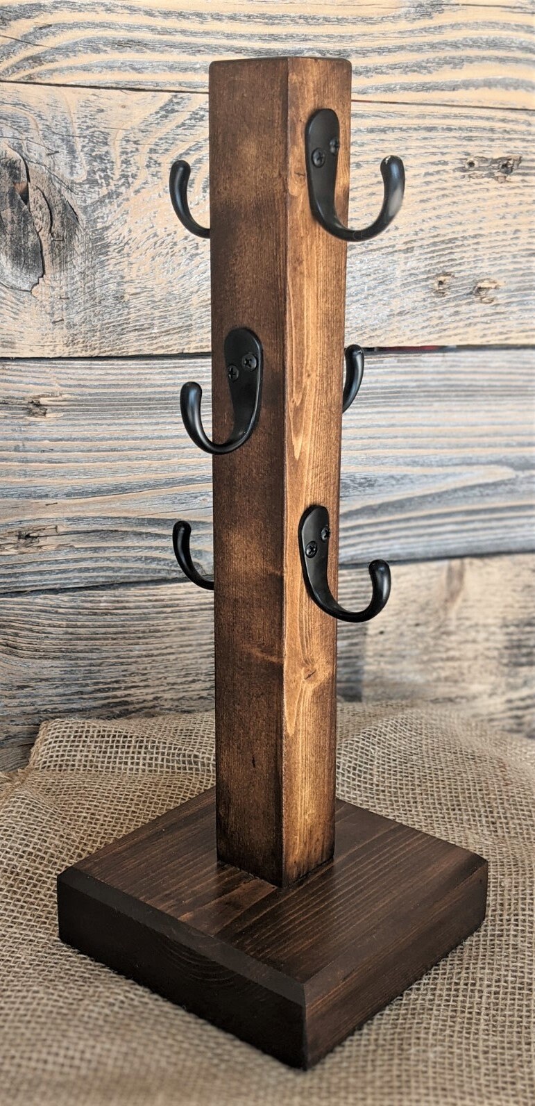 Coffee Mug Tree Wood Coffee Cup Rack Wood Mug Stand Coffee Etsy