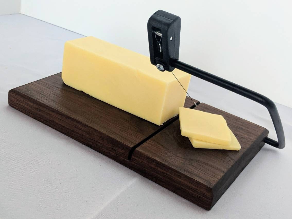 Wooden Cheese Slicer Wire Cheese Slicer Walnut Cheese Etsy