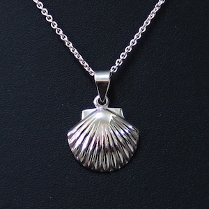 Jakobsmuschel Muschel Halskette Anhänger 925 Sterling Silber Muttertagsgeschenk