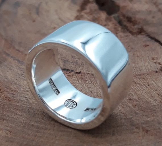 Etsy silver 2024 band ring