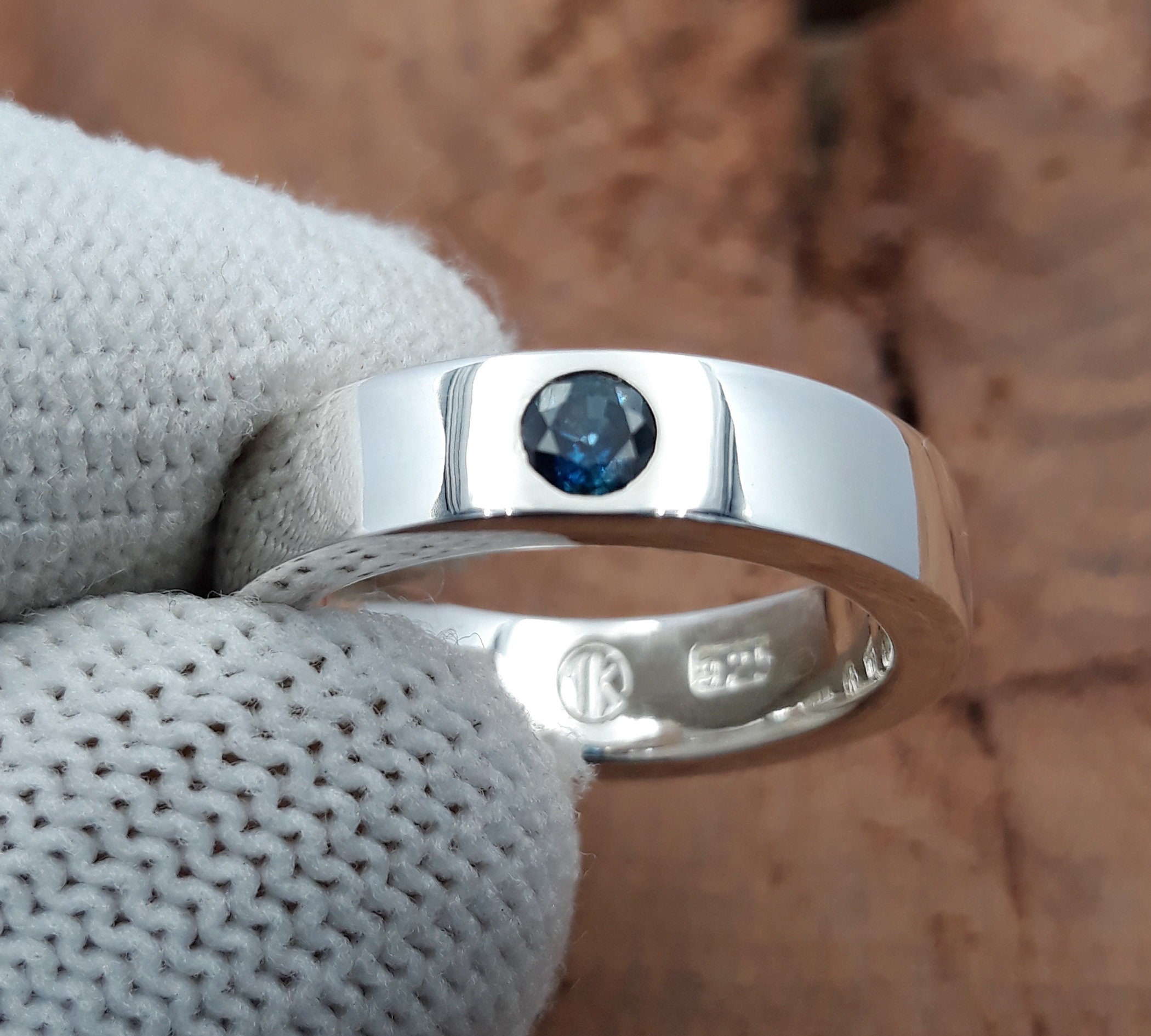 Mens real shop sapphire rings