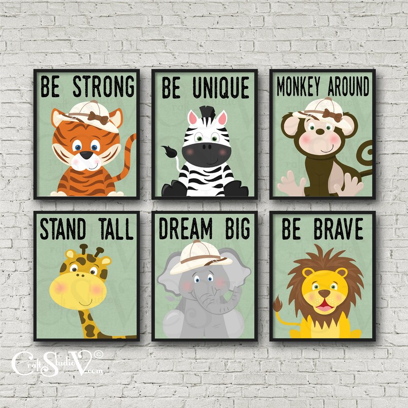 Tiger Nursery Decor Printable Nursery Art Safari Inspo Etsy