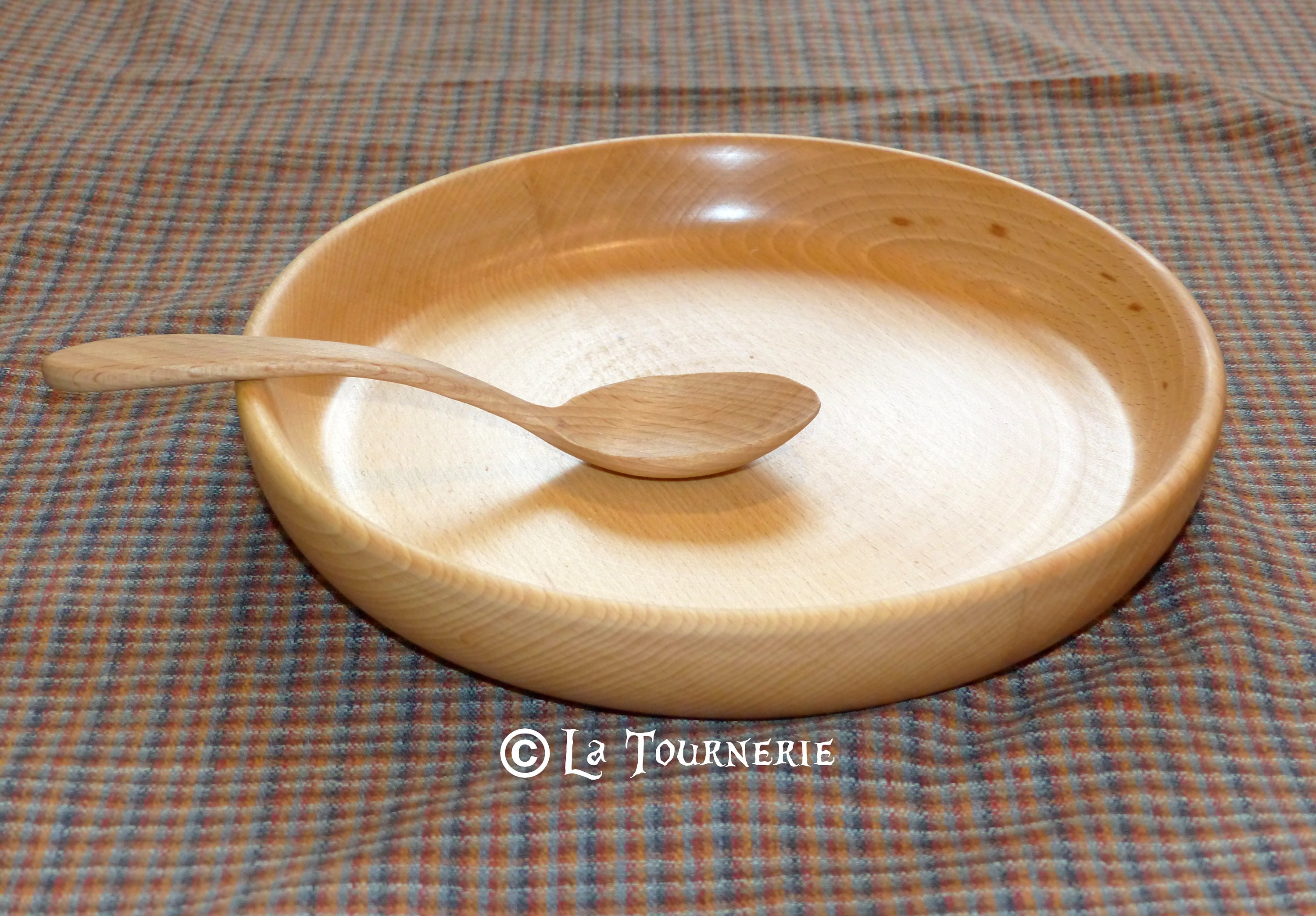 Écuelle/Assiette en Bois - 12 cm/18 cm/22 cm /27 Écologique/Médiéval/Reconstitution Historique/Maiso