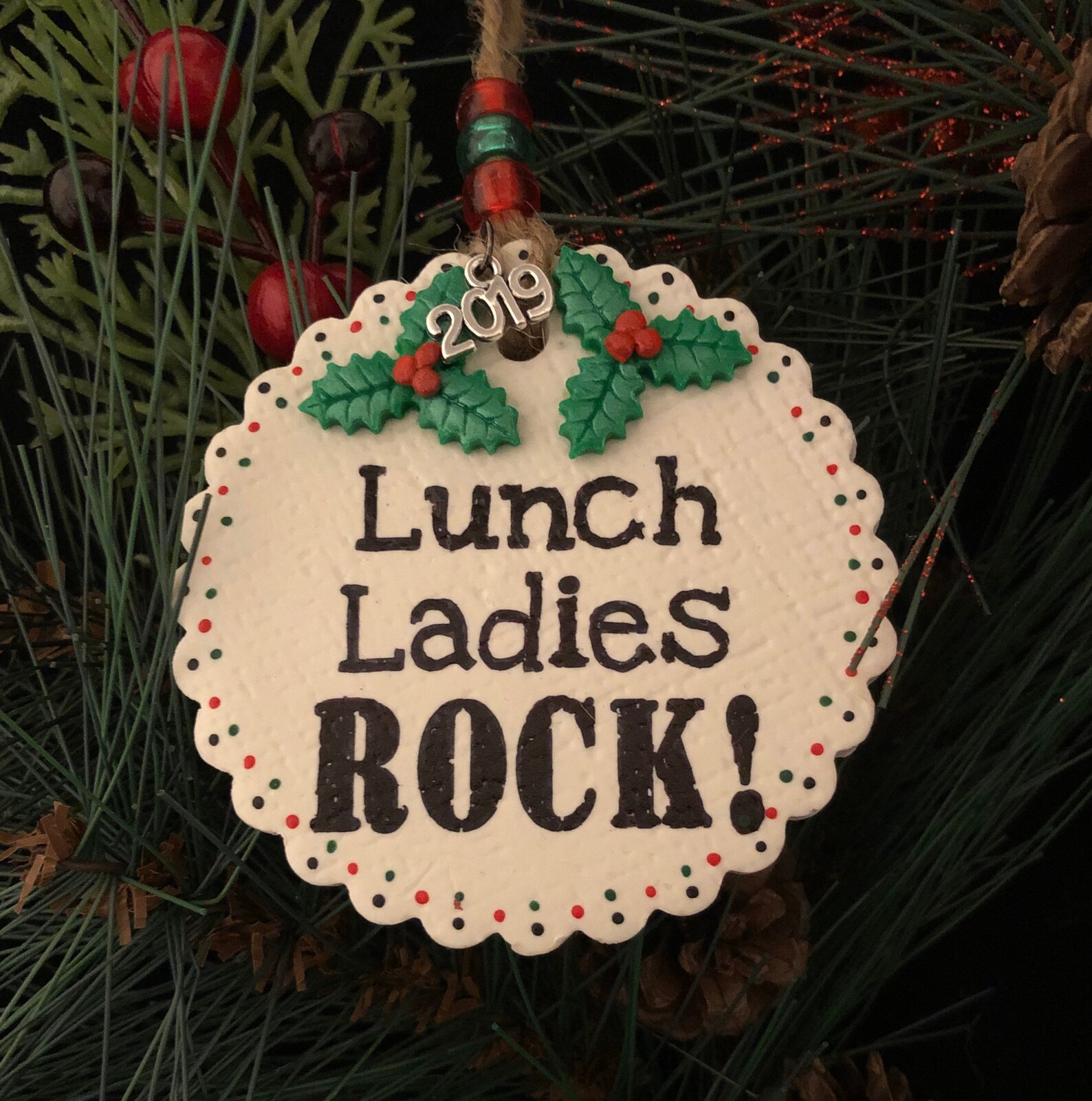 Lunch Lady Christmas Ornament 