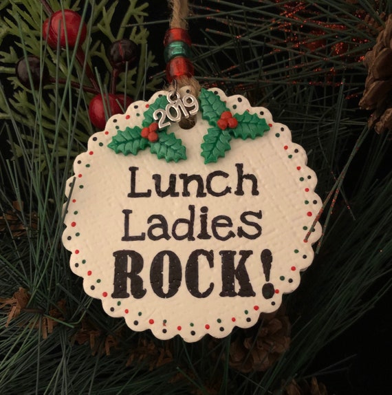 lunch lady christmas ornament