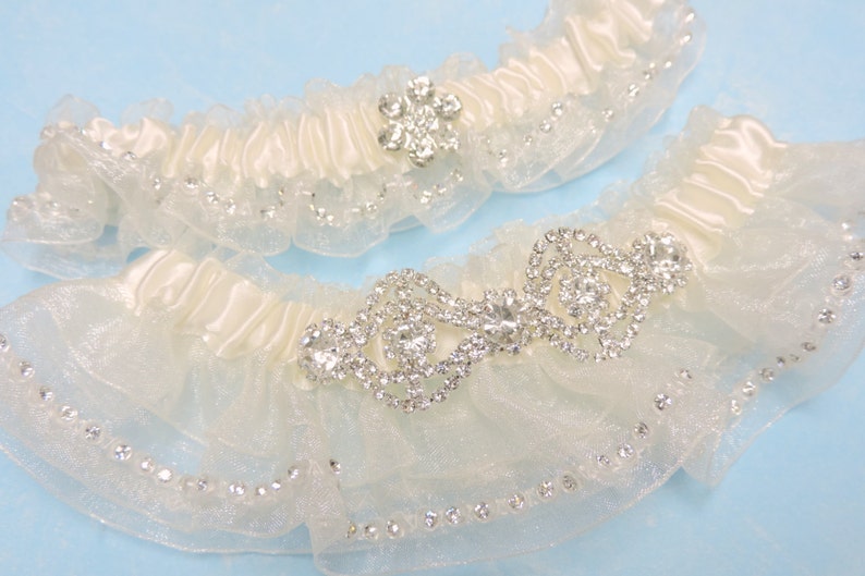 Sparkle Wedding Garter Set Garters Wedding Garter Set