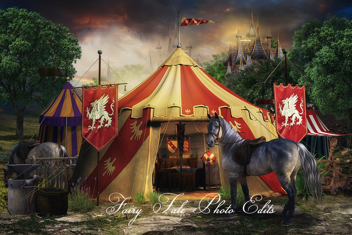 The Knights Tent Digital Backdrops 3 Backdrop Set - Etsy UK