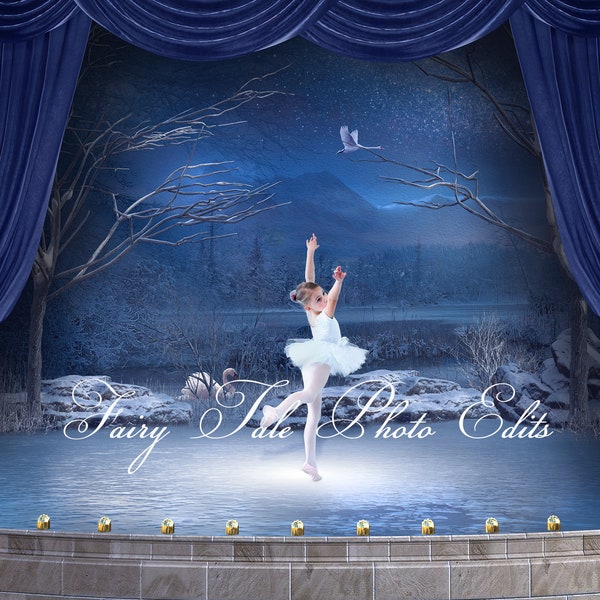 Swan Lake Ballet Backdrop, Ballet, Swan Lake, Ballet Backdrop, Stage, Stage Backdrop