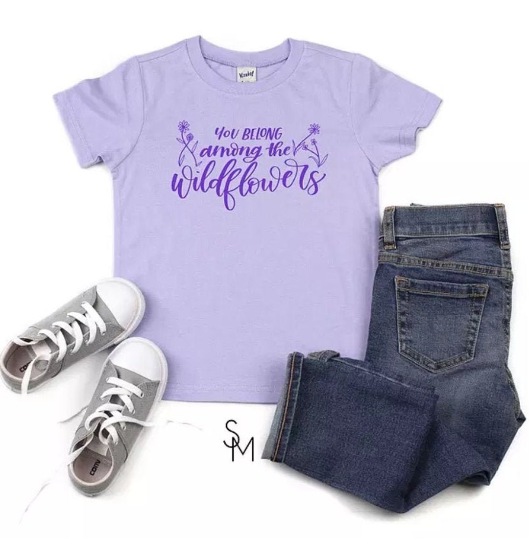 You Belong Amoung the Wallflowers Children's Graphic Etsy