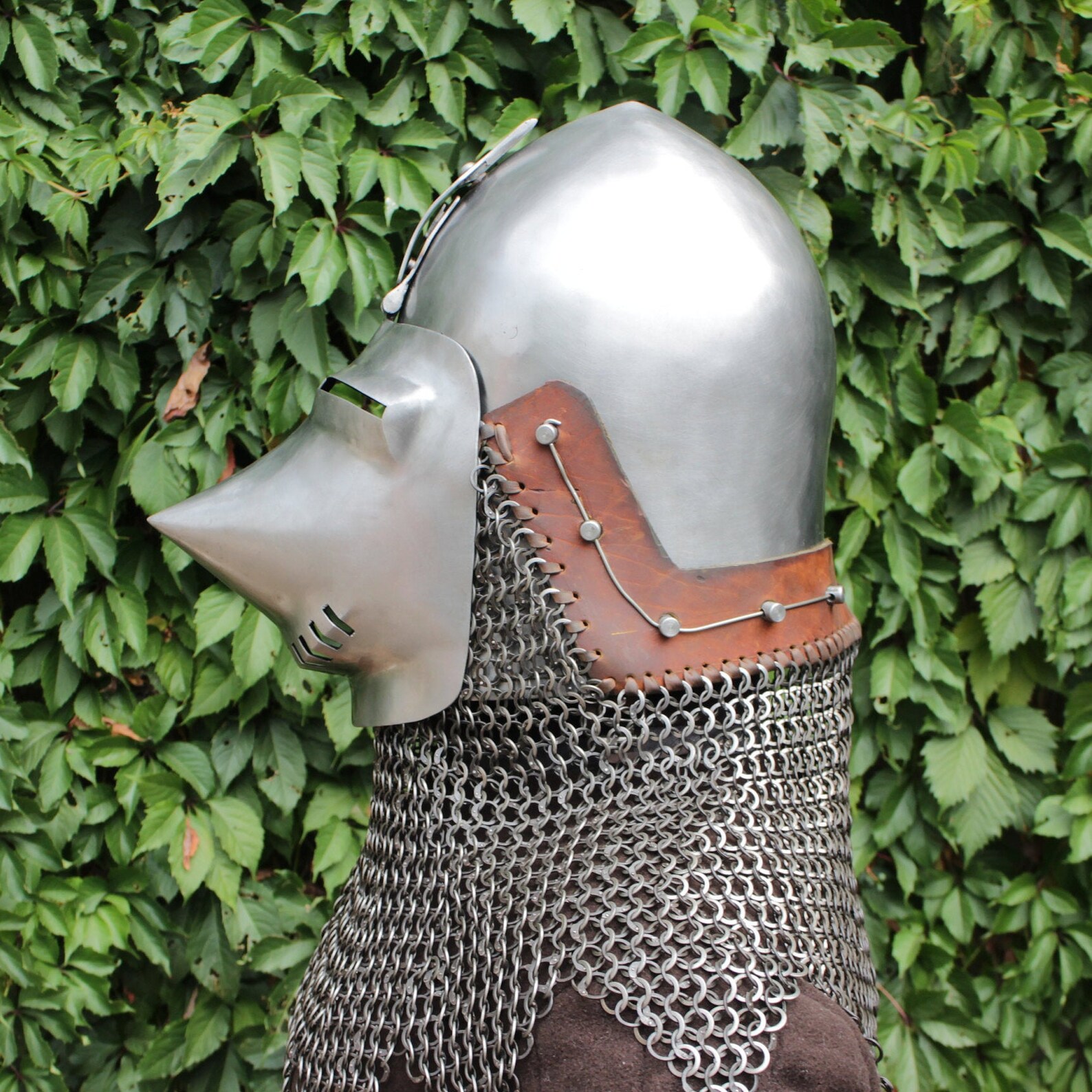 Klappvisor Hounskull with aventail Etsy