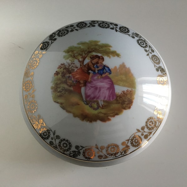 Boîte à bijoux Fragonard Porcelaine de Limoges France