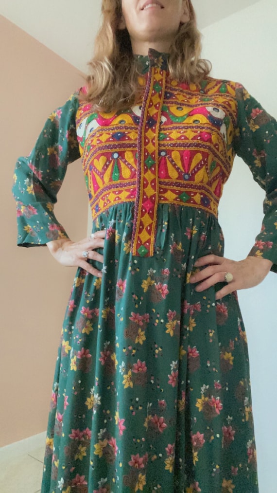 Hand Embroidered Dress from India