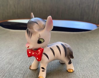 Baby Zebra Figurine, MCM Baby Gift, Vintage Baby Gift