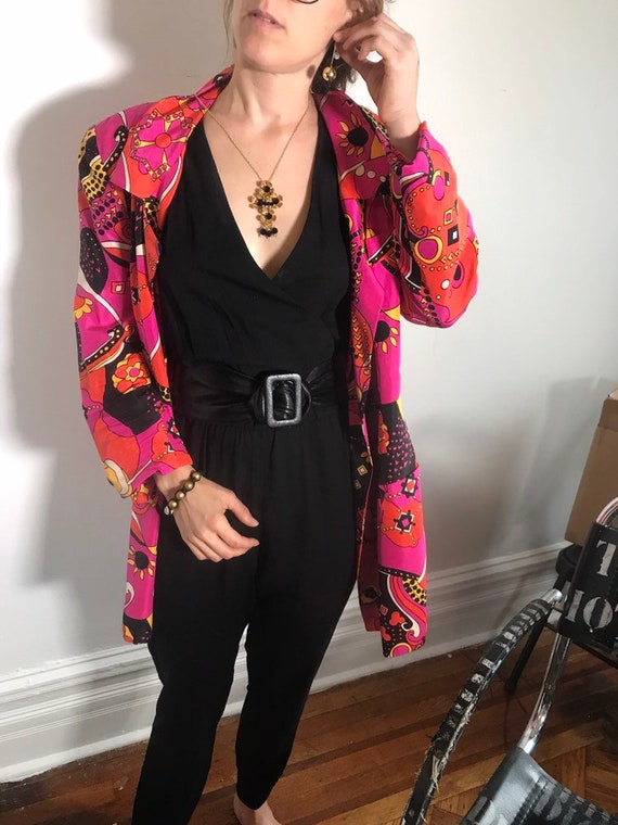 Psychdelic 70s Blazer // Oversized 70s Blazer
