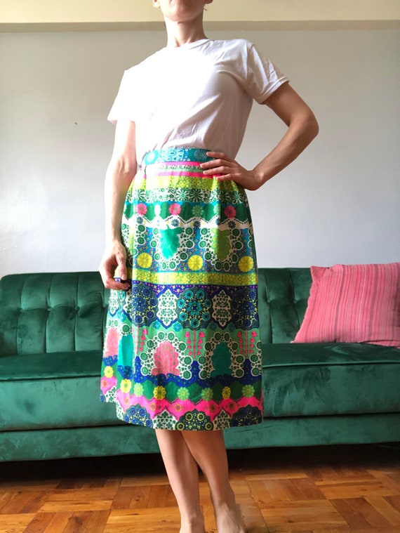 Neon midi clearance skirt