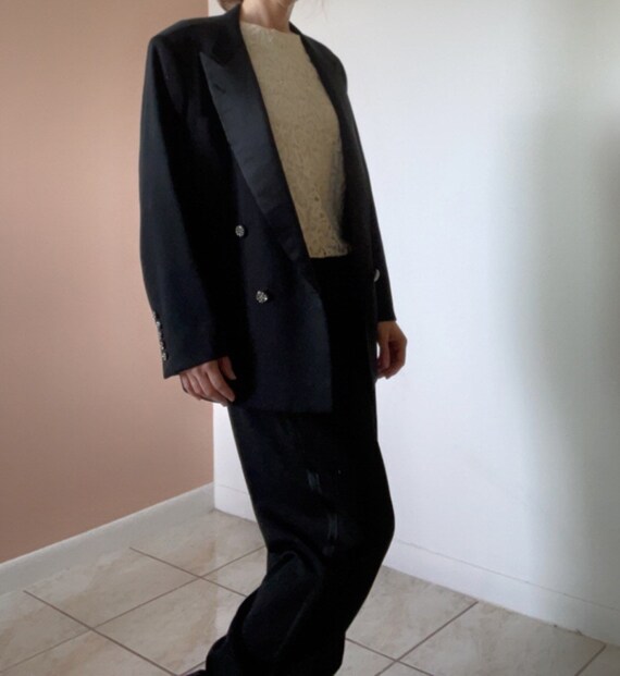 Custom Made Tuxedo Set w Crystal Buttons, Size 14… - image 5