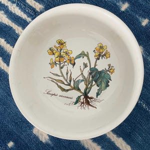 Vintage Villeroy & Boch Soup Bowl: Botanica Sinapis Arvensis Floral