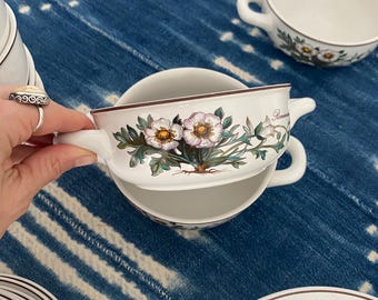 Villeroy &  Boch Soup Bowls, Botanica Salad Plates, Vintage Floral Bowls,  Vitro Porcelain Bowls