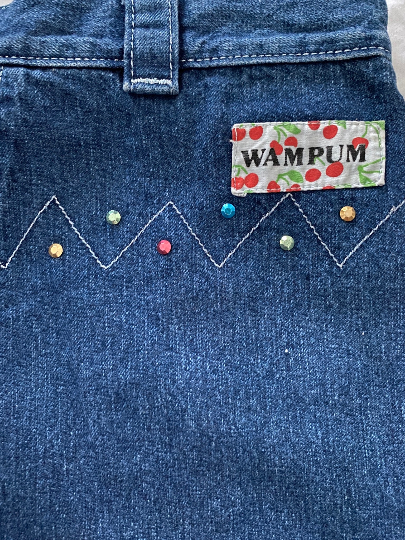 Wampum  Be-Dazzeled 80s Jeans, 26 Waist