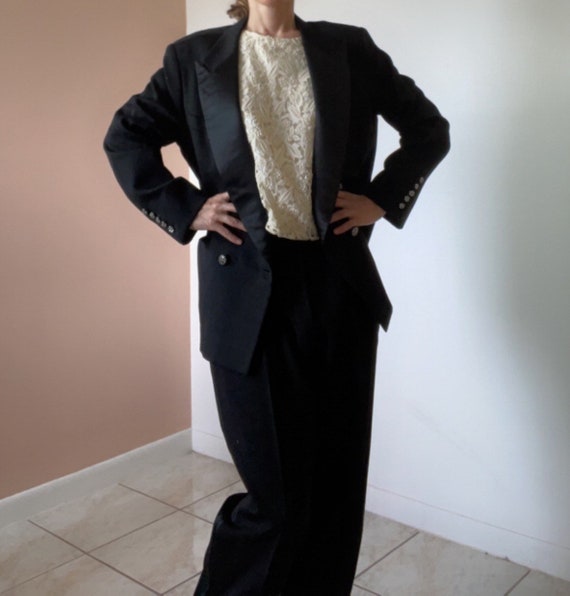 Custom Made Tuxedo Set w Crystal Buttons, Size 14… - image 4