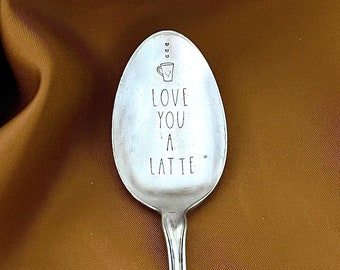 coffee spoon, coffee stirrer, good morning sister, vintage spoon, i love you, coworker best friend sister gift, appreciation gift