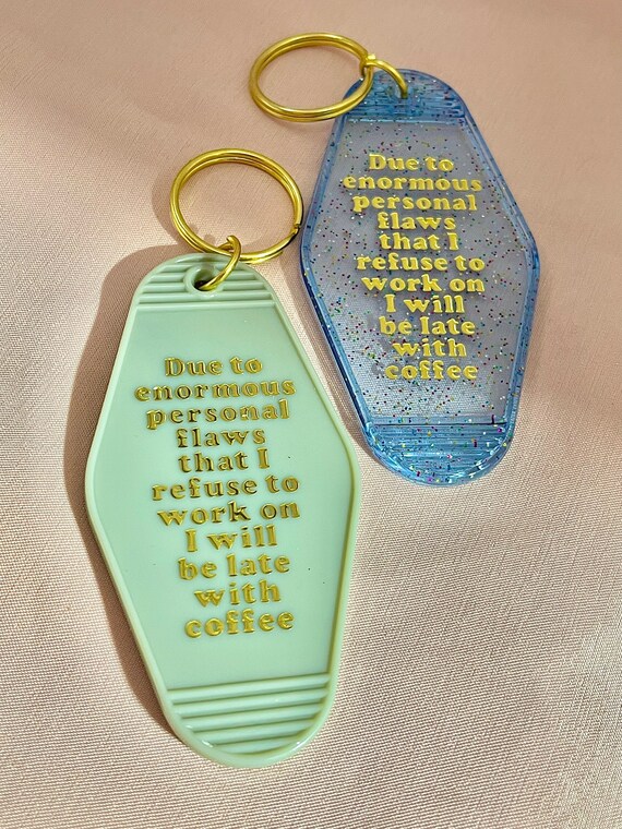 Funny motel best sale keychains
