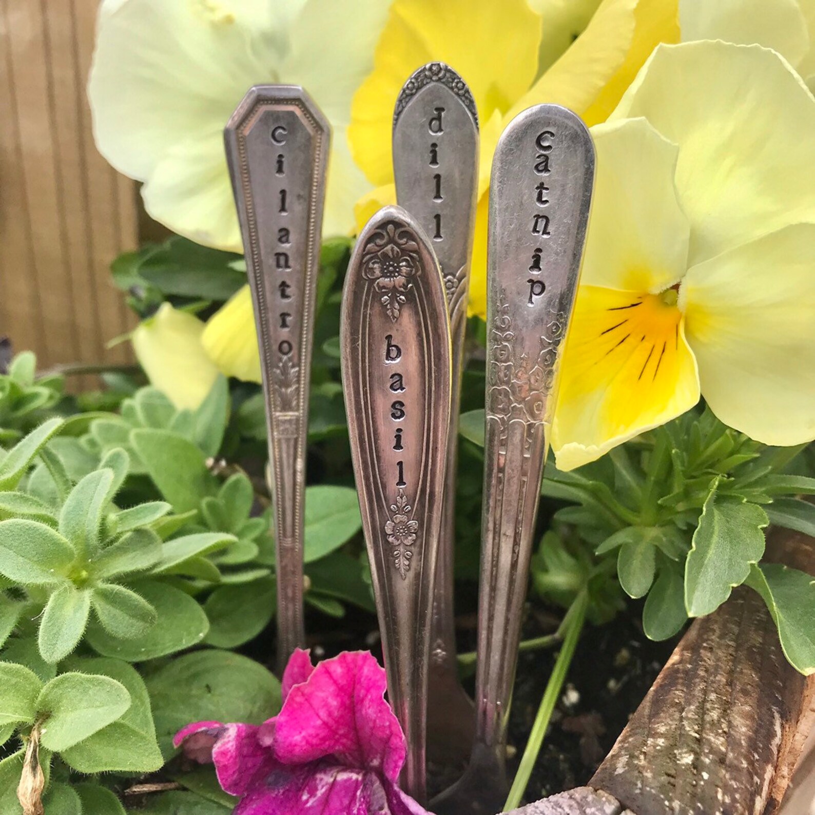 Plant Marker Herb Marker Garden Marker Garden Decor Garden Etsy