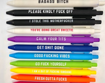 Full Circle Gifts and Goods - You guys have been asking for ink pens and we  got themcalm your tits, get your shit together, department of fuckery, fresh  out of fucks! We're