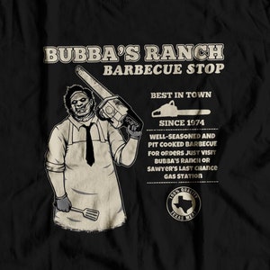 Bubba&#39;s Ranch Barbecue Stop - Slasher Film | Classic Horror Movie | 70&#39;s Slasher Movie Unisex T-Shirt