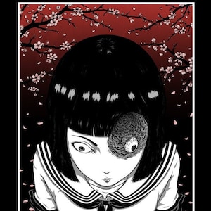 Slowly Consumed - Spiraphobia Uzumaki | Gore Anime Aesthetic | Spiral Phobia Curse | Horror Dark Manga Unisex Adult T-shirt