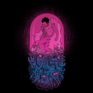 Neon-Tokyo Experiment- Cyberpunk Manga and Anime | Anime Sci-Fi | Aesthetic Surrealism | Vaporwave Capsule Unisex Adult T-shirt