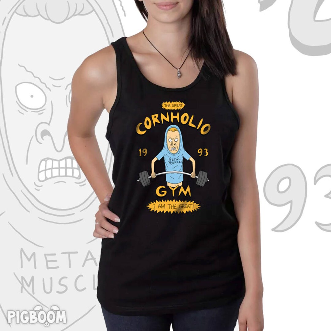 Cornholio's Gym Great Cornholio Gym Funny Workout Fitness Shirt 90's