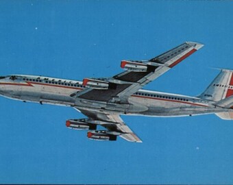 Lot of 100 American Airlines Boeing 707 / 720B Flagship Astrojet in Flight Vintage Postcards