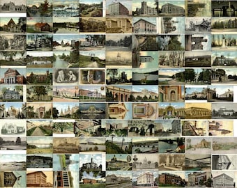 Lot of 300 Original Antique US Postcards Divided Back c1910 Vintage Postcard