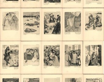 Lot of 20: French Red Cross Vintage Postcard