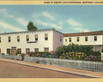 Monterey, CA Lot of 100: Home Robert Louis Stevenson Vintage Postcard