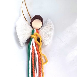 Irish Angel in the Irish Flag Colours