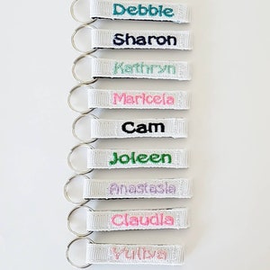 Personalized Zipper Pulls, Pick a Color, Mini 3/8, Coat/Jacket/Bookbag/Lunch Box, IDTags, Made to Order image 10