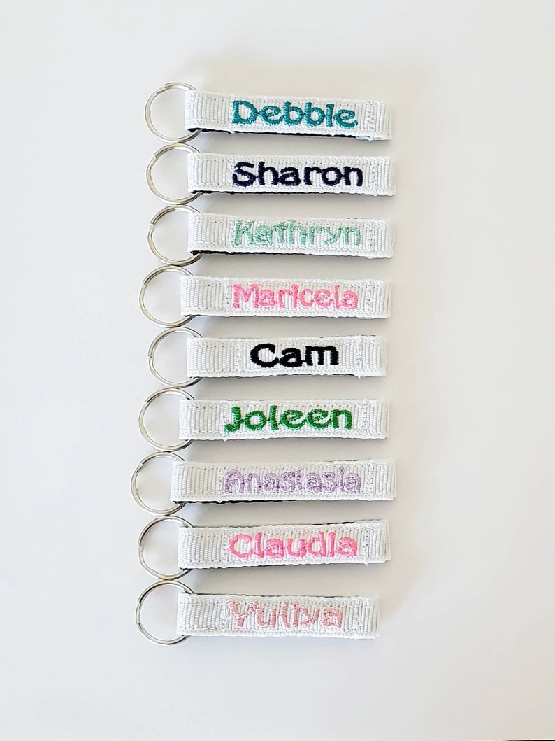 Personalized Zipper Pulls, Pick a Color, Mini 3/8, Coat/Jacket/Bookbag/Lunch Box, IDTags, Made to Order image 10