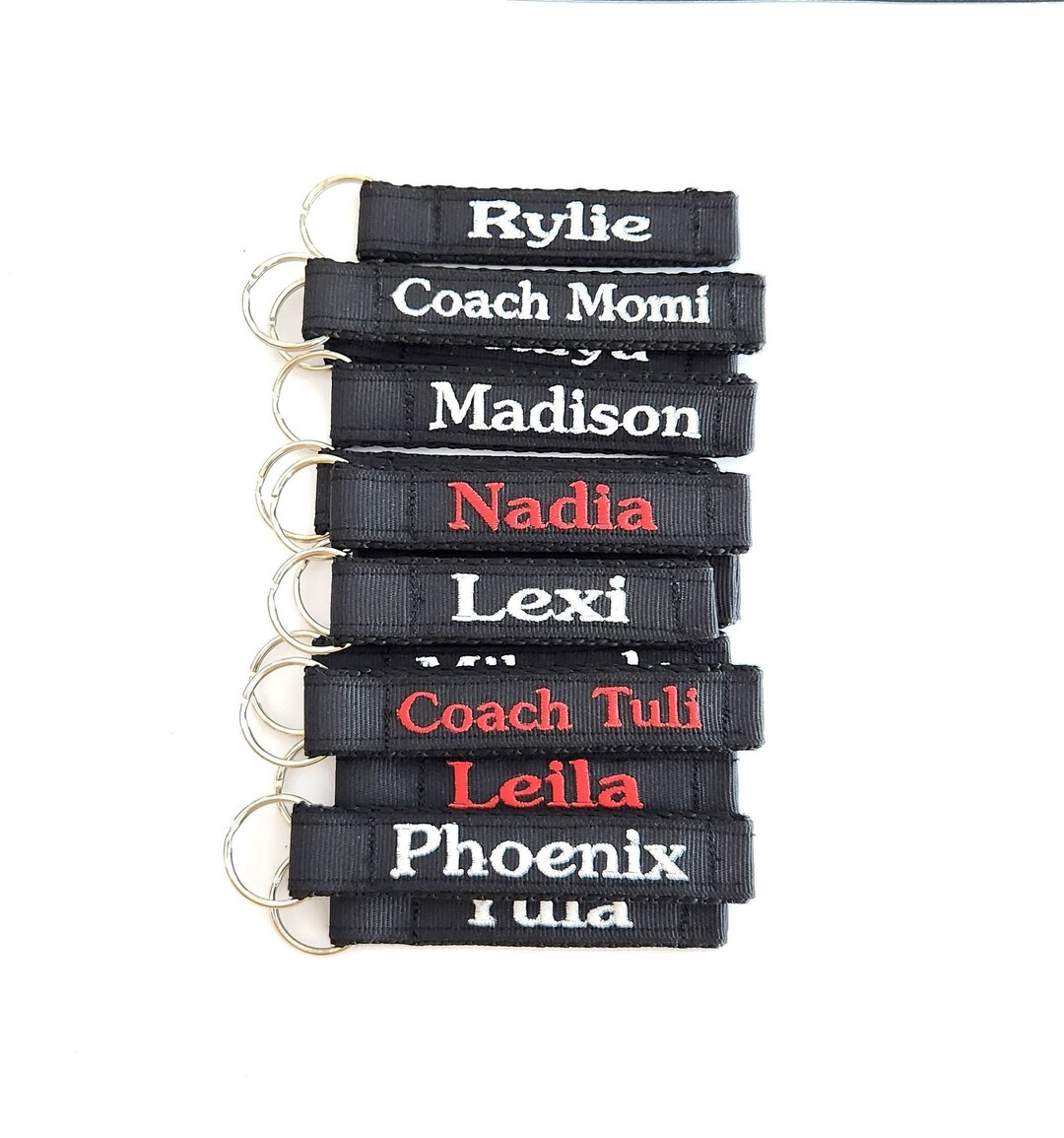 Personalized Keychain: Custom Name Tag for Backpacks & Lunchboxes - Etsy