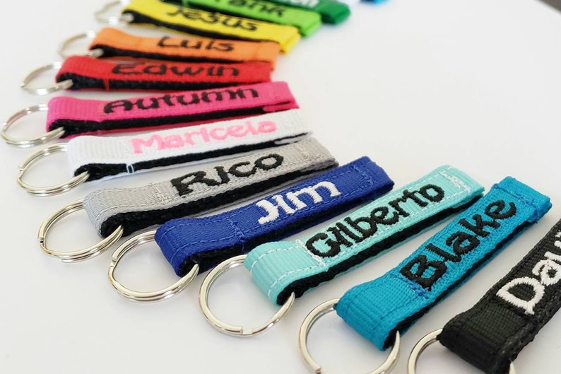 Personalized Zipper Pulls, Pick a Color, Mini 3/8, Coat/Jacket/Bookbag/Lunch Box, IDTags, Made to Order image 7