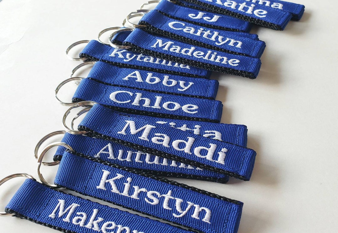 Personalized Keychain: Custom Name Tag, Bookbag & Luggage Tag - Etsy