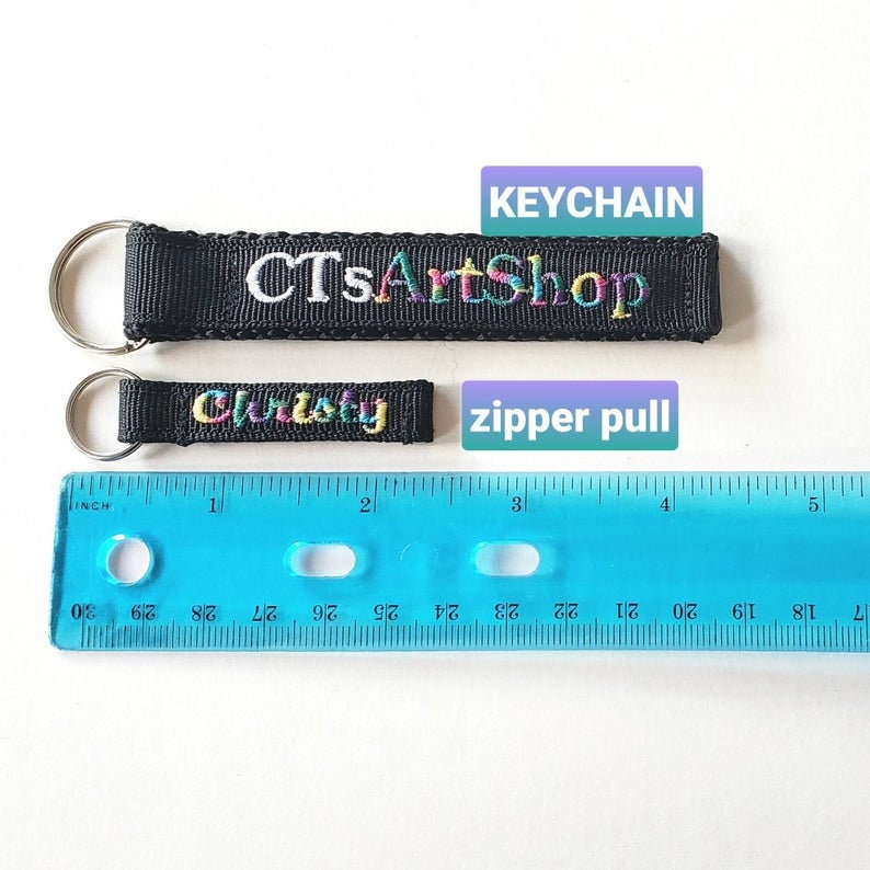 Personalized Zipper Pulls, Pick a Color, Mini 3/8, Coat/Jacket/Bookbag/Lunch Box, IDTags, Made to Order image 3